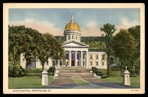 Postcard State Capitol Building, Montpelier, Vermont - Picture 1 of 2