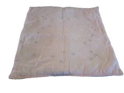 Pottery Barn Niños Euro Sham Rosa Disney Princesas Castillos Ropa de Cama Estrellas Plata Foto 1 de 4