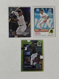 Gabriel Arias Cleveland Guardians 3 Karten Rookie Lot - Bild 1 von 2