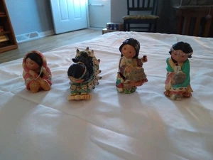 Vintage 3 FIGURINE AMICI DELLA PIUMA DA COLLEZIONE CIRCA 3" (E) - Foto 1 di 13