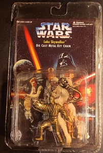 Portachiavi Vintage 1996 Placo Diecast Action Figure Luke Skywalker SIGILLATO! - Foto 1 di 3