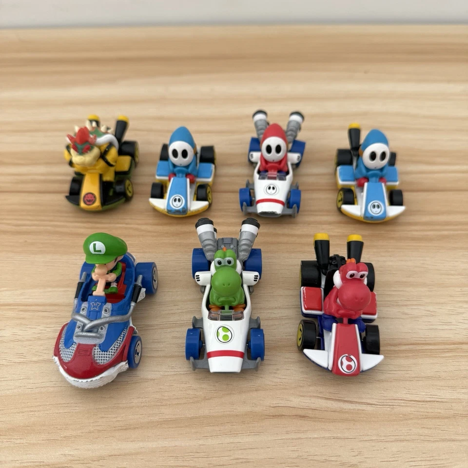 Super Mario Bros Kart Nintendo Hot Wheels Coches Diecast Vehículos x 7 Foto 1 de 4