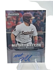 Selecciones del draft Panini Prizm 2022 - Autógrafos Matheu Nelson #AU-MN (AU, RC) - Imagen 1 de 2