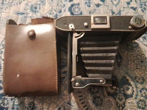 Vintage AGFA Ansco Folding Camera Binghamton NY W/ Case Untested - Picture 1 of 14