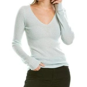 Vince Damenpullover Kaschmir schmale Rippe mit V-Ausschnitt neuwertig Größe M $ 295 - Bild 1 von 9