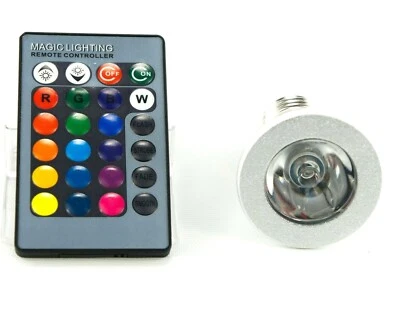 5 watt RGB Magic Lighting E27 LED Light With Remote Controller - Bild 1 von 3