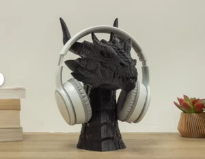 Dragon Headphone Stand | Dragon Headset Stand | Perfect Gamer Gift UK SHIPPING - Picture 1 of 7