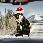 Acrylic Black Cat Christmas Tree Pendant Christmas Tree Decoration  Christmas