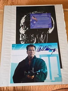 Arnold Schwarzenegger signed Autogramm Terminator 8x10 Foto mit Echtheitszertifikat auf Rahmen Bk - Bild 1 von 5