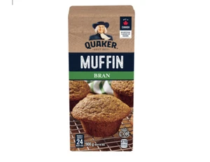 QUAKER MUFFIN MIX BRAN 900g-2lbs -Makes 24 muffins FRESH CANADIAN - Picture 1 of 1