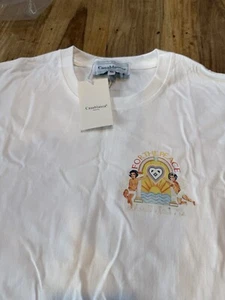 Mens White Casablanca Tennis Club T Shirt Bnwt Size Extra Large For The Peace - Picture 1 of 2