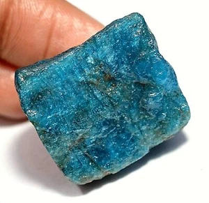 110.45Ct Natural Blue Apatite Crystal Untreated Earth-Mined Facet Specimen Rough - Picture 1 of 7