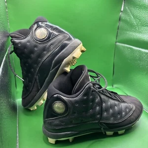 Jordan 13 XIII Color Black Football/Baseball Cleats Size 9 Used - Picture 1 of 7
