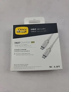 OtterBox (3.3-Ft) 1M Fast Charge USB-C to USB-C Durable Design Samsung White - Picture 1 of 3
