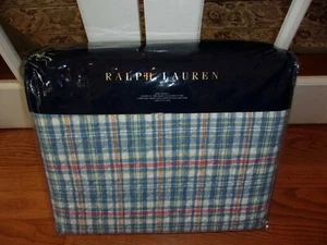 NIP Ralph Lauren Veronique Blue Lucie Plaid Quilted King Coverlet $430 - Picture 1 of 6