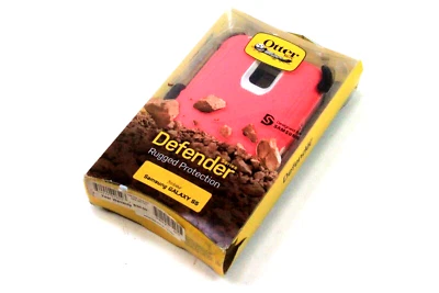 Funda y funda originales OtterBox Defender para Samsung Galaxy S5 rosa neón/blanco Foto 1 de 4