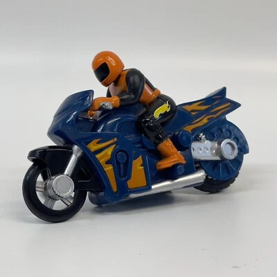 Motocicleta de fricción Mattel Hot Wheels con piloto revoluciones y vaya AZUL Y NARANJA Foto 1 de 4