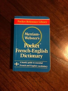 Merriam-Webster's French-English Pocket Dictionary P/O - Picture 1 of 7