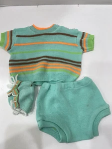 Conjunto Suéter Pantalones Cortos Vintage Suave Hilado Bebé Niño Recién Nacido - 14 lb *LEER* - Imagen 1 de 8