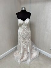 Sample Wedding Dress - Helen Fontaine style 4203 - Size 16  - Ivory/Peach Blush