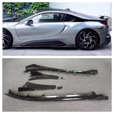 Faldón lateral labio delantero forjado fibra de carbono EB modificado para BMW I8 2014-2020 Foto 1 de 4