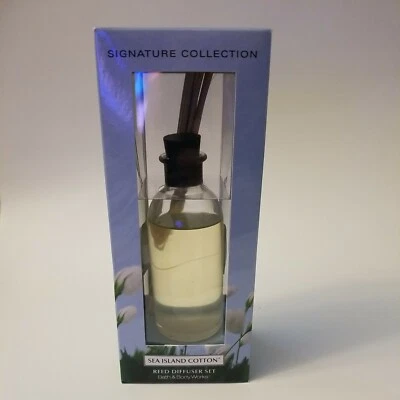 Bath & Body Works Slatkin  SEA ISLAND COTTON Reed Diffuser Fragrance Candle RARE - Image 1 of 4