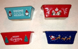 4 Nantucket Weihnachten Mini Laib Brot Pfannen Backen Keramik Steinzeug Posten - Bild 1 von 2