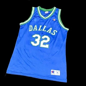 Champion Jamal Mashburn Dallas Basketball NBA Trikot Jersey Jordan Nowitzki Kidd - Picture 1 of 11