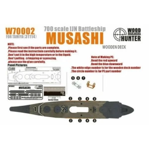 Hunter W70002 1/700 Wood Deck IJN Battleship MUSASHI FOR TAMIYA 31114 - Picture 1 of 3