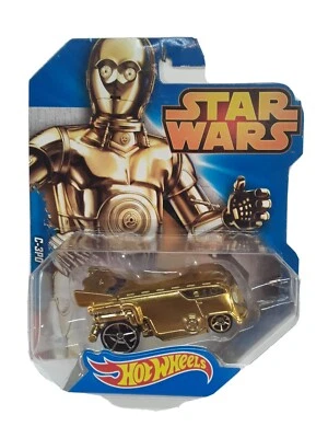 C-3PO Star Wars Hotwheels Mattel NUEVO dorado VW Drag Bus exclusivo Hot Wheels c3po Foto 1 de 4