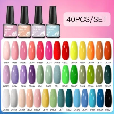 60/40/20pz GelNail Polish Set Vernis Semipermanente UV Gel Vernice Manicure Set - Immagine 1 di 4
