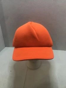 Vintage Youngan Headwear Foam Insulated Hat Orange Blank Snapback Cap Korea - Picture 1 of 6