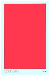 decal 1/43 ROSSO  FLUORESCENTE Tameo DG18 - Foto 1 di 1