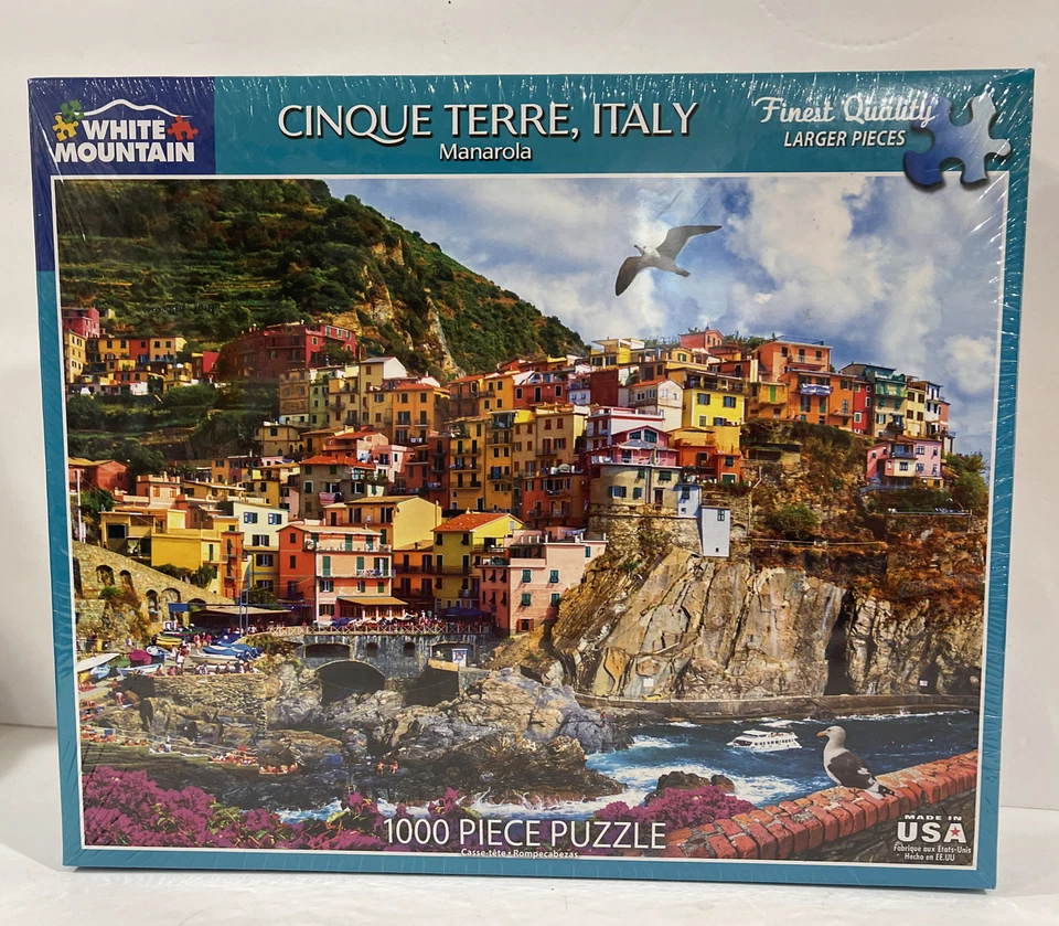 White Mountain 1000 Piece Puzzle Cinque Terre Italy 1474