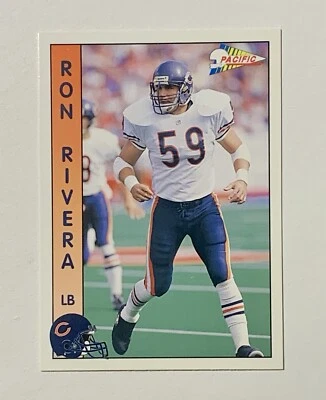 1992 Pacific Ron Rivera #354 Chicago Bears - Image 1 of 2