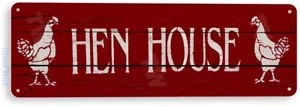 Hühnerhaus Ferienhaus Bauernhof Eier Hühnerstall rustikales Dekor Blechschild B503 - Bild 1 von 3