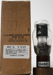 VT25 10Y RCA Brown Base made in U.S.A Amplitrex Tested fixed bias Qty 1 Pc - Picture 1 of 14