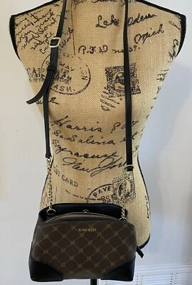 Bolso Bandolera Nine West Marrón Cartera Cadena Dorada. 238 Foto 1 de 4