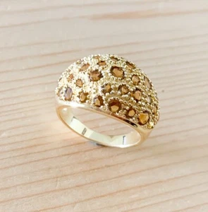 Gorgeous 2.20ctw GENUINE CITRINE Cocktail RING #7 New - Picture 1 of 5