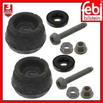 Front Strut Mounting Kits x 2 inc Bearings Febi 37878 For Skoda Rapid Roomster - Image 1 of 4