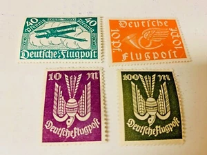 DEUTSCHES REICH BRIEFMARKEN LUFTPOST LOT 4 - Bild 1 von 2