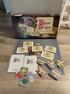 1987 INVALAY QUEST FOR THE DRAGON BOARD GAME ADVENTURE GAME COMPLETE - Picture 1 of 12
