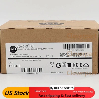 New Factory Sealed AB 1769-IF8 / A CompactLogix 8 Pt Analog Input Module 1769IF8 - Image 1 of 2