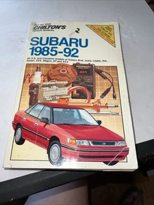 CHILTON'S #8305 Subaru 1985-92 Repair Manual All Models Brat Sedan SVX Wagon XT6 - Foto 1 di 13