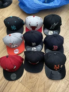 yankees, bulls, mets, detroit, boston, berretti nuovi epoca lotto 9 taglie miste - Foto 1 di 9