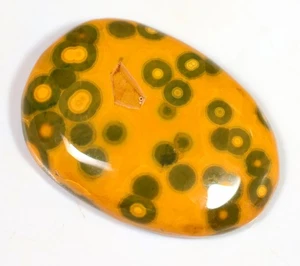 24 CT 6X18X26 mm NATURAL ORBICULAR OCEAN JASPER FANCY CABOCHON GEMSTONE CU-115 - Picture 1 of 5