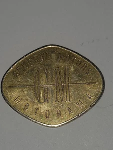 Gettone Pubblicitario Motorama General Motors Vintage Brass Spinner 1955 Chevrolet - Foto 1 di 2