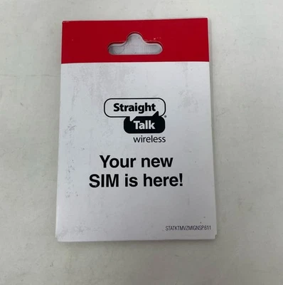 Straight Talk Wireless 3-in-1 SIM Card Kit Verizon Compatible 4G LTE - Red - Image 1 of 4