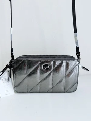 Authentic Coach Kira Quilted Crossbody V5 Anthracite NWT - Image 1 of 4