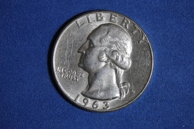 Estate Find 1963 D- Washington Quarter!!! #K57494 - Image 1 of 2